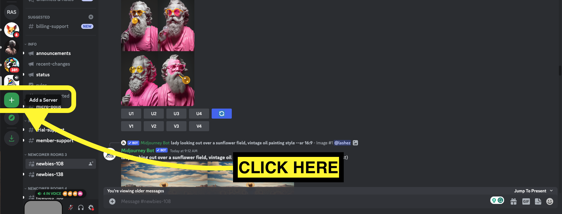 Add the Midjourney Bot to Your Server
