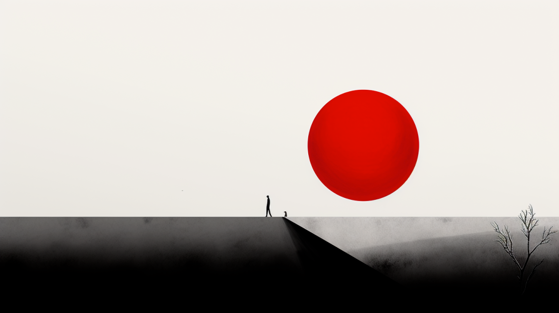 An example of Minimalist art created using Midjourney