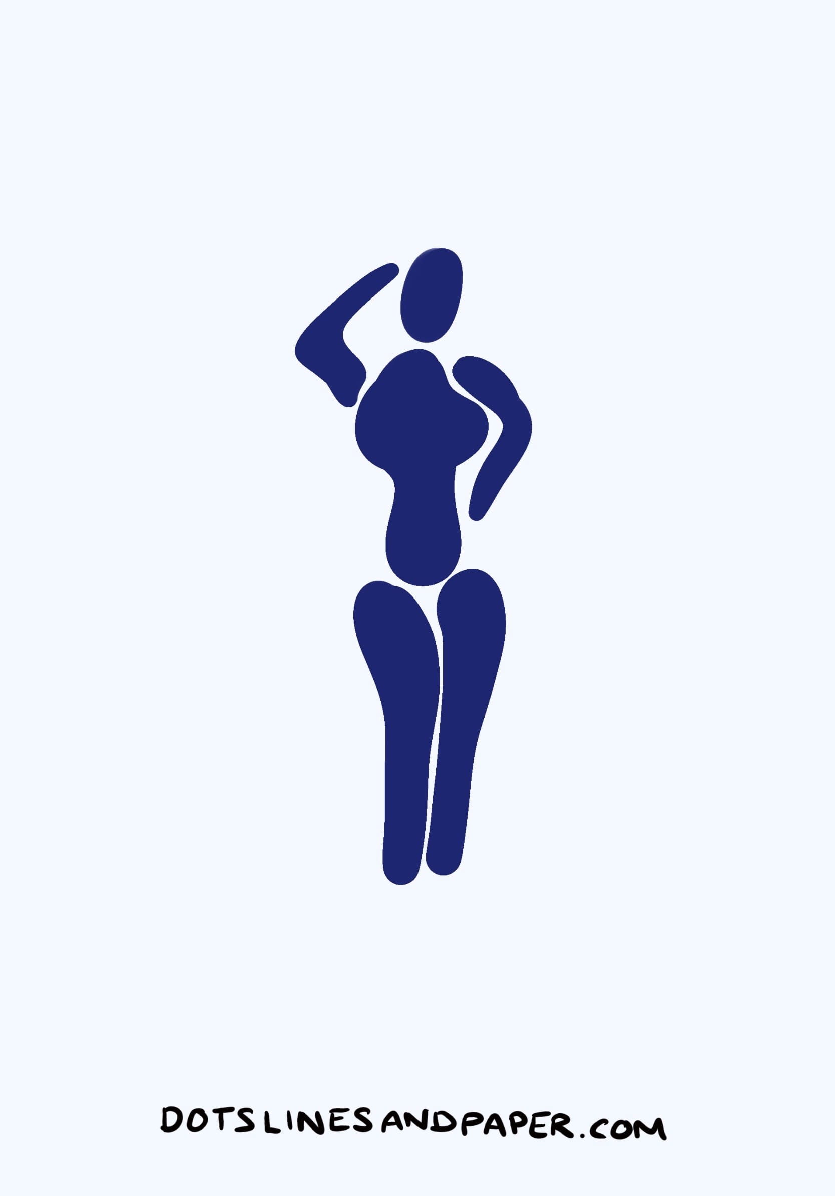 figure of a woman drawn in the style of Henri Matisse
