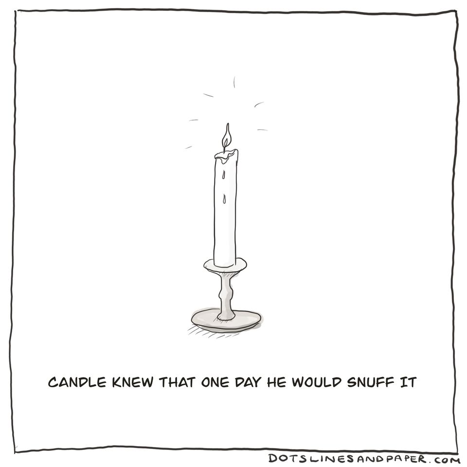 Candle Knew That One Day He Would Snuff It